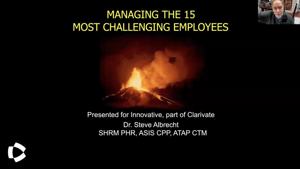 Webinar recap: Managing the 15 Most Challenging Employees by Dr. Albrecht